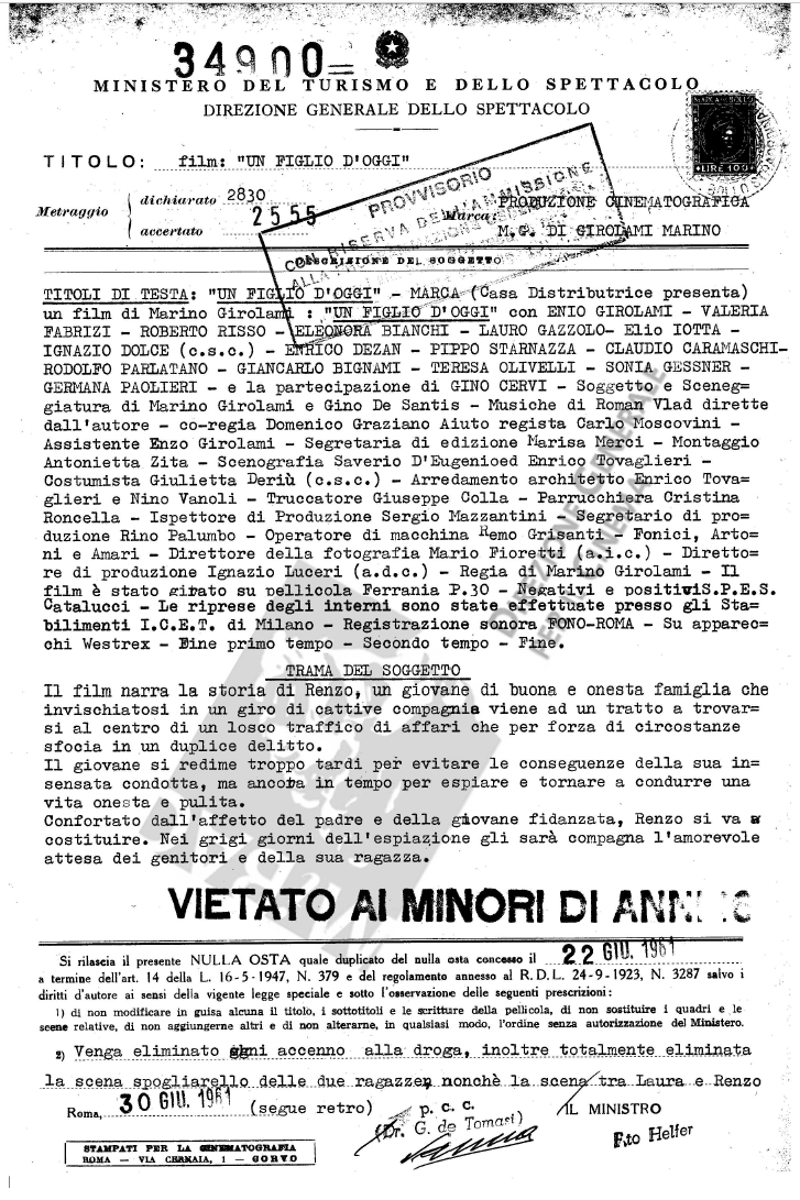 un figlio d'oggi - censor report 1of2 - mod1