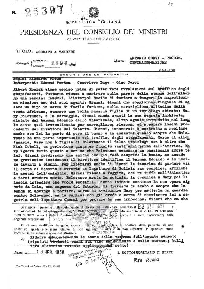agguato a tangeri - censor report 1of2 - mod1